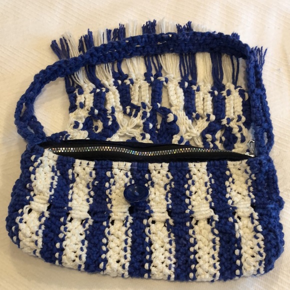 Hand Made Macrame Small Bag - Picture 3 of 7
